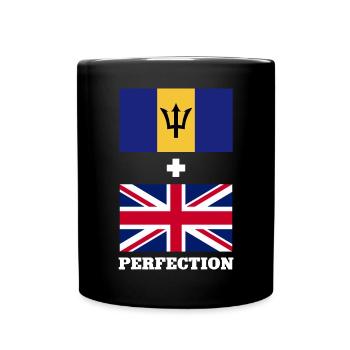 Barbados flag Barbadian bayan - Full Colour Mug - black - Front