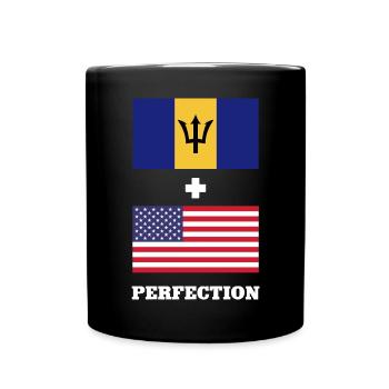 Barbados flag Barbadian bayan - Full Colour Mug - black - Front