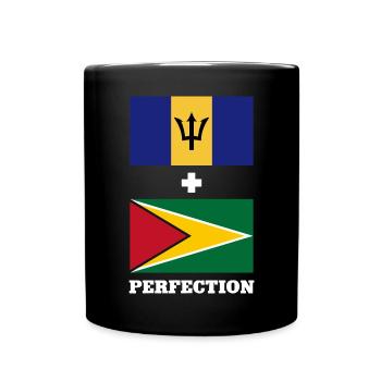 Barbados flag Barbadian bayan - Full Colour Mug - black - Front
