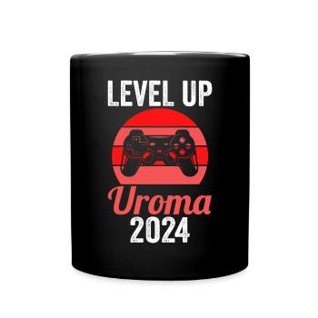 Urgroßmutter 2024 Uroma - Tasse einfarbig - Schwarz - Vorne