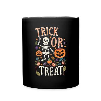 trick or treat - Full Colour Mug - black - Front
