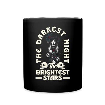 The Darkest Night The Brightest Stars Emocore - Tasse einfarbig - Schwarz - Vorne