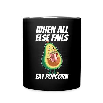 Kids Movie Night Cute Funny When All Else Fails Ea - Tasse einfarbig - Schwarz - Vorne