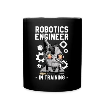 Droid Builder School Ingénieur en robotique en formation - Mug uni - noir - Devant