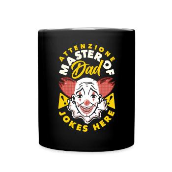 Attenzione Maître des blagues de papa - Mug uni - noir - Devant