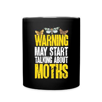 Motten Insektensammler Entomologe - Tasse einfarbig - Schwarz - Vorne