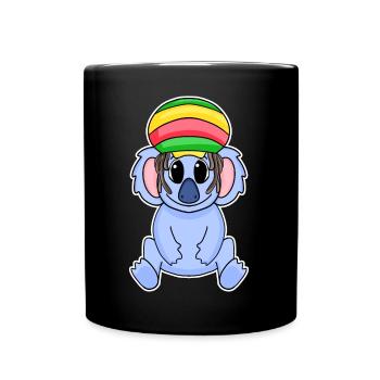 Rasta Koala - Mug uni - noir - Devant