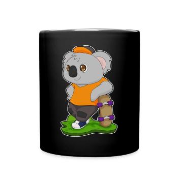 Koala Skater Skateboard Sport - Full Colour Mug - black - Front