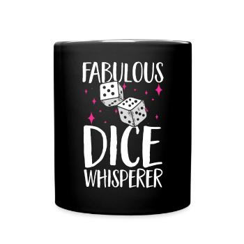 Jeu de dés Bunco - Mug uni - noir - Devant