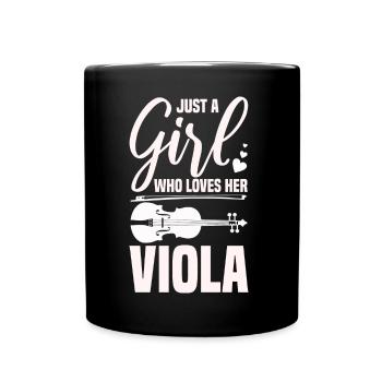 Bratsche - Tasse einfarbig - Schwarz - Vorne