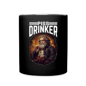 Piss Drinker 40 - Tasse einfarbig - Schwarz - Vorne
