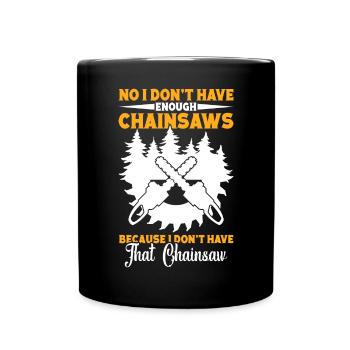 Bûcheron Corde Arboriste Équipement Bûcheron - Mug uni - noir - Devant