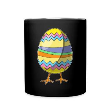 Poussin oeuf de Pâques - Mug uni - noir - Devant