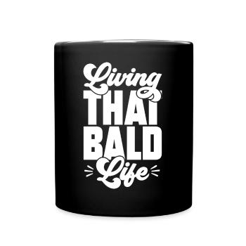 Bald Head Baldness Beard Bald Head - Full Colour Mug - black - Front