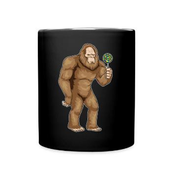 Bigfoot Halloween Lutscher - Tasse einfarbig - Schwarz - Vorne