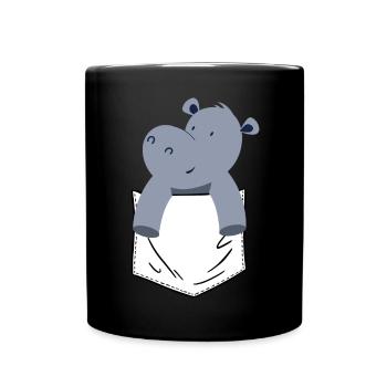Hippopotame Hippopotame - Mug uni - noir - Devant