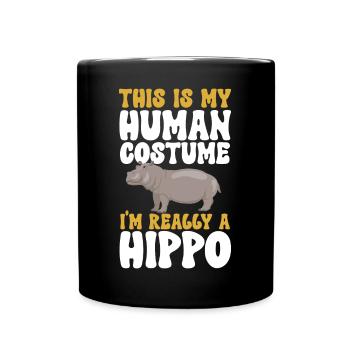Hippopotame Hippopotame - Mug uni - noir - Devant