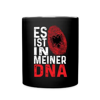 Albanische Flagge Albanischer Adler Shqiponja - Tasse einfarbig - Schwarz - Vorne