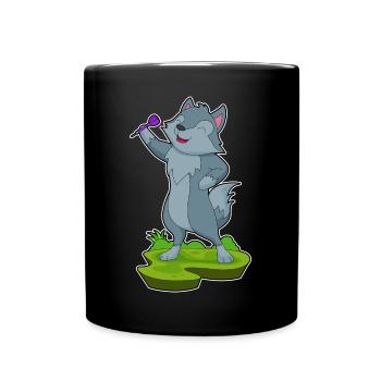 Wolf Dart Dartpfeil - Full Colour Mug - black - Front
