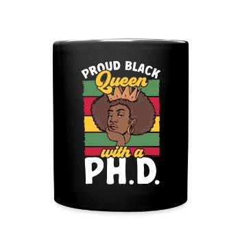 PhD Graduate Doktorgrad Ph.D. Promotion - Tasse einfarbig - Schwarz - Vorne