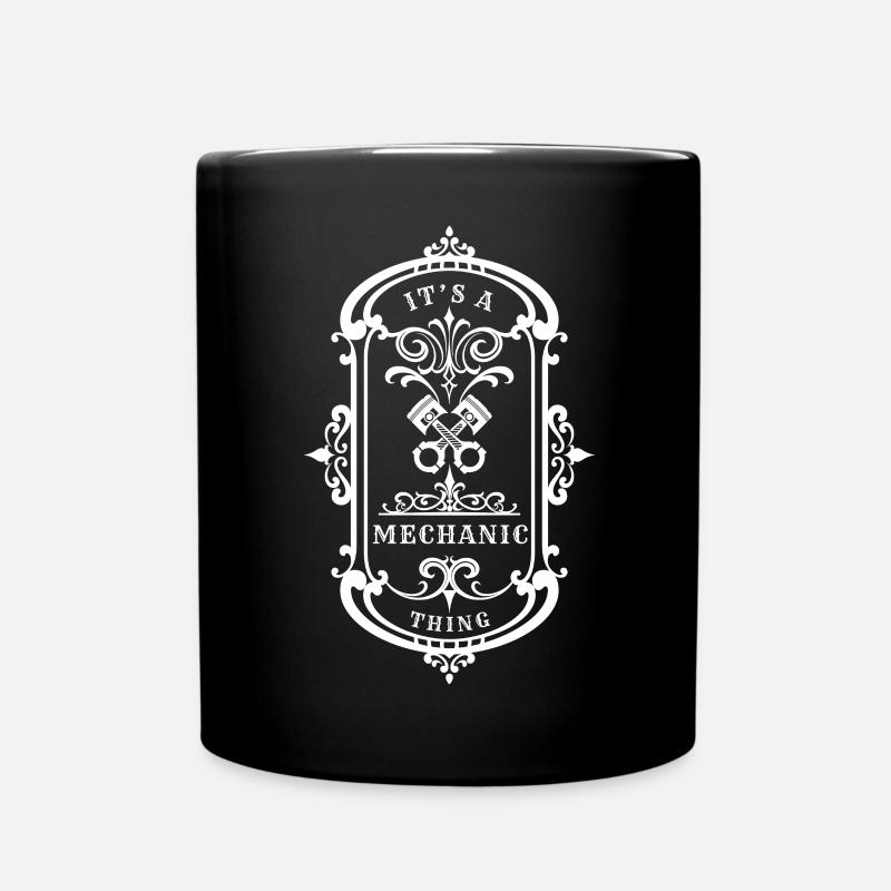 Mechanic Quote A Mechanic Thing - Full Colour Mug - black