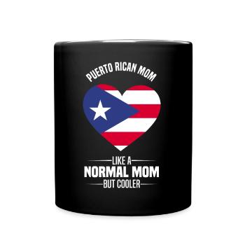 Puerto Rico Flagge | Puerto Ricaner Geschenkideen - Tasse einfarbig - Schwarz - Vorne