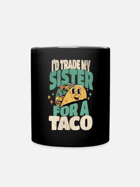 Taco - Tasse einfarbig - Schwarz