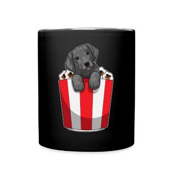 Maïs soufflé du Labrador - Mug uni - noir - Devant