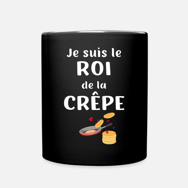 Je suis le roi de la crêpe - Mug uni - noir