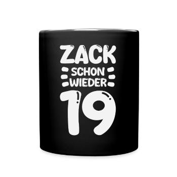 Zack 19 again! Birthday - Full Colour Mug - black - Front
