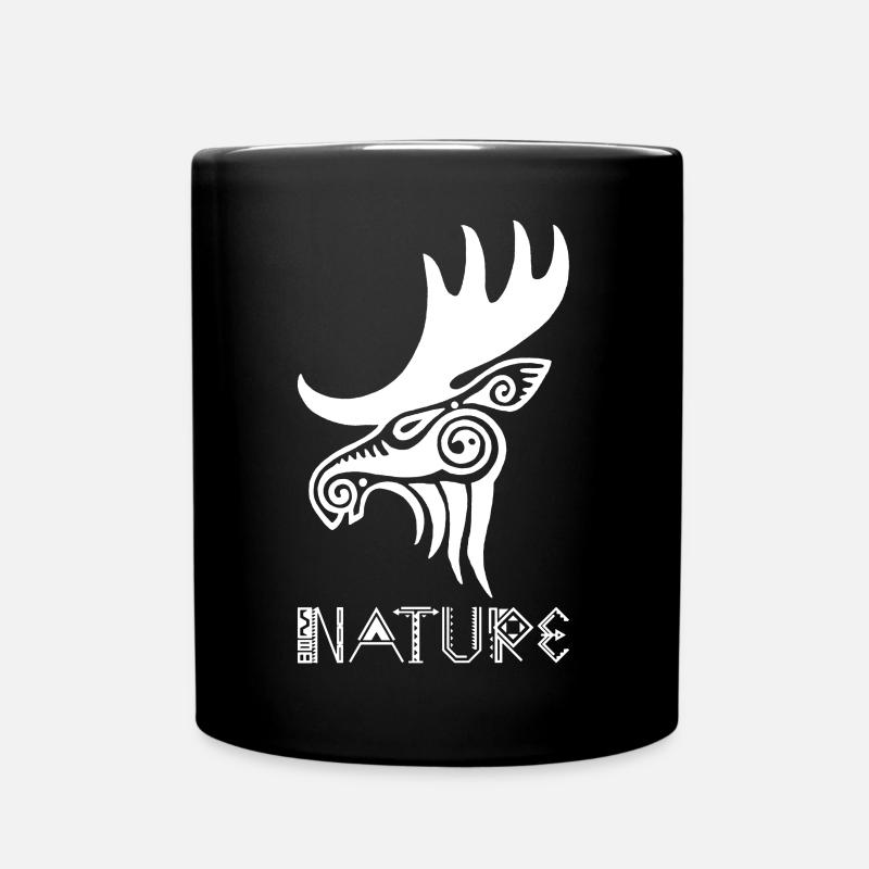 élan blanc animal totem - Mug uni - noir