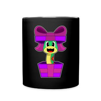 Forfait de Noël serpent - Mug uni - noir - Devant