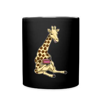 Giraffe Cake - Full Colour Mug - black - Front