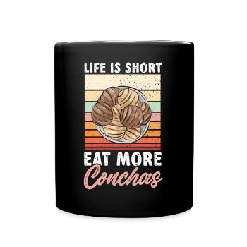 Concha Hispanic Mexican Pan Dulce - Full Colour Mug - black - Front