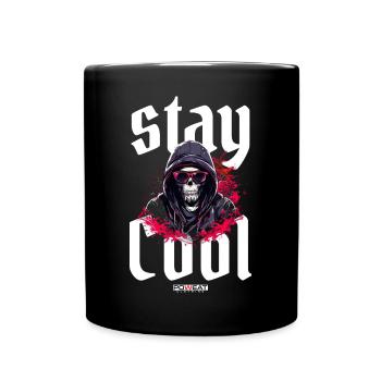 stay Cool - Tasse einfarbig - Schwarz - Vorne