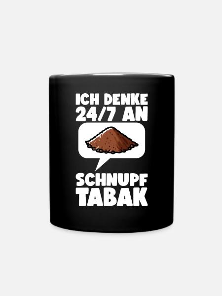 Schnupftabak - Tasse einfarbig - Schwarz