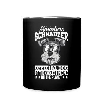 Schnauzer nain Chien Schnauzer - Mug uni - noir - Devant