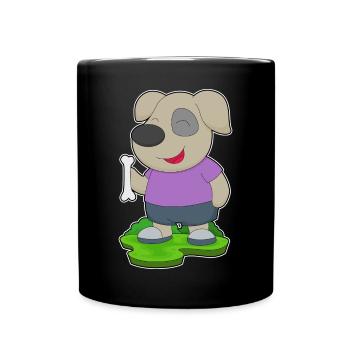 Os de chien - Mug uni - noir - Devant