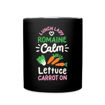 Mittagessen Schule Cafeteria-Mitarbeiter - Tasse einfarbig - Schwarz - Vorne
