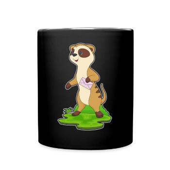Lettre de suricate - Mug uni - noir - Devant