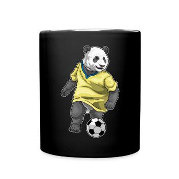 Panda Joueur de Football Football - Mug uni - noir - Devant