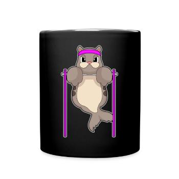 Seal Bodybuilder Pull-ups Bodybuilding - Full Colour Mug - black - Front