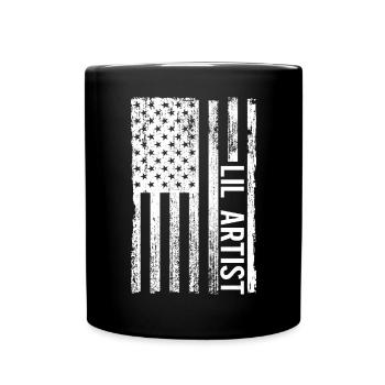 Funny Art Painter Lil Artist Drawing Artist - Full Colour Mug - black - Front