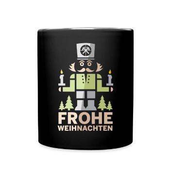 Joyeux Noël Erzgebirge Miner Casse-Noisette - Mug uni - noir - Devant