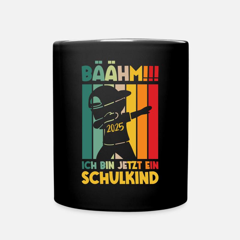Bäähm Schulkind 2025 - Tasse einfarbig - Schwarz