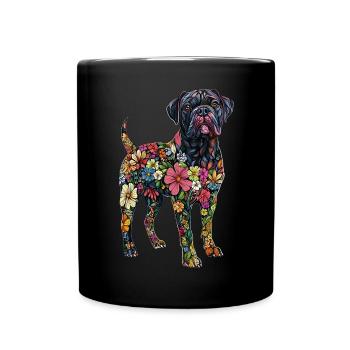 Bullmastiff - Tasse einfarbig - Schwarz - Vorne