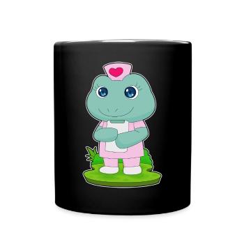 Frog Nurse - Full Colour Mug - black - Front