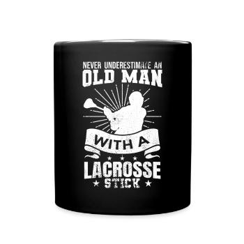 Grand-père joueur de crosse - Mug uni - noir - Devant