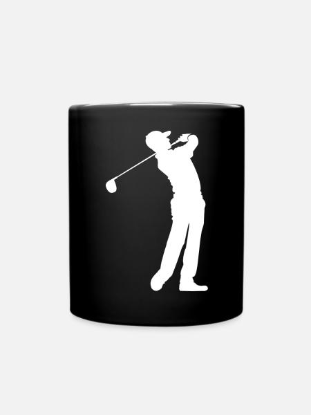 Golfer - Full Colour Mug - black