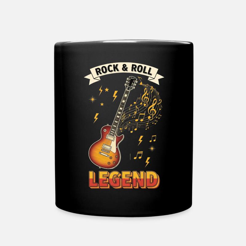 Rock & roll legend - Full Colour Mug - black